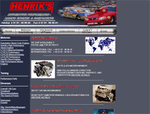 Tablet Screenshot of henriks-racing.com